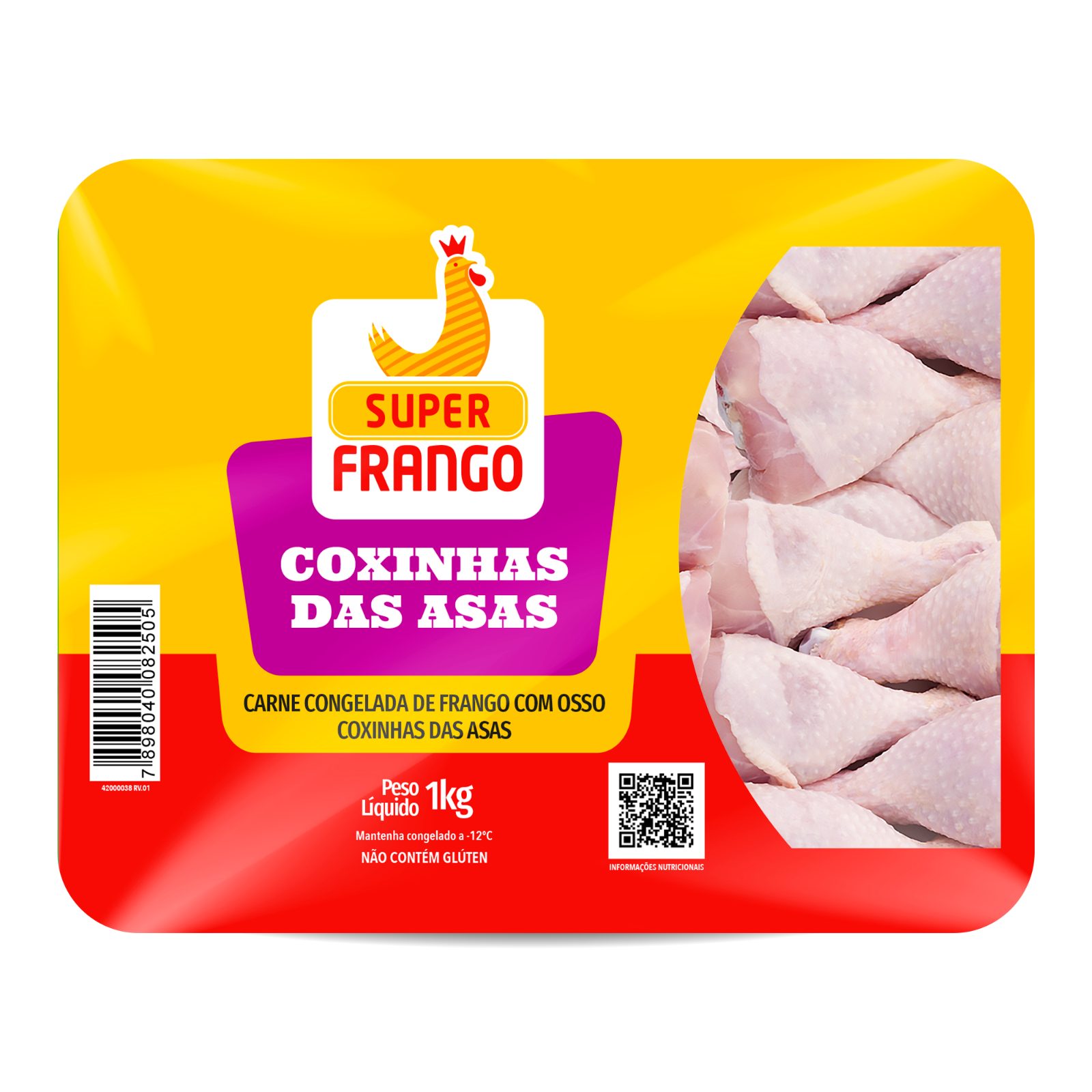 Coxinha das Asas de Bandeja Super Frango 1KL
