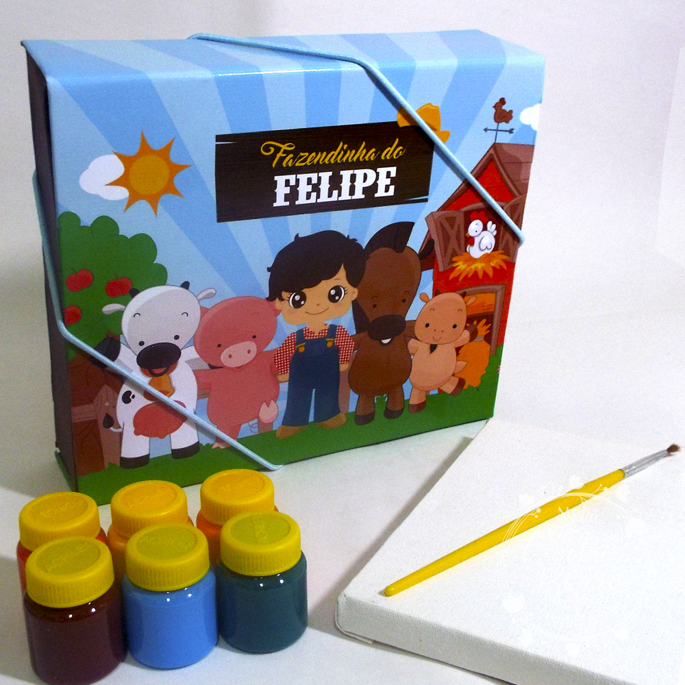 CAIXA COM KIT PINTURA