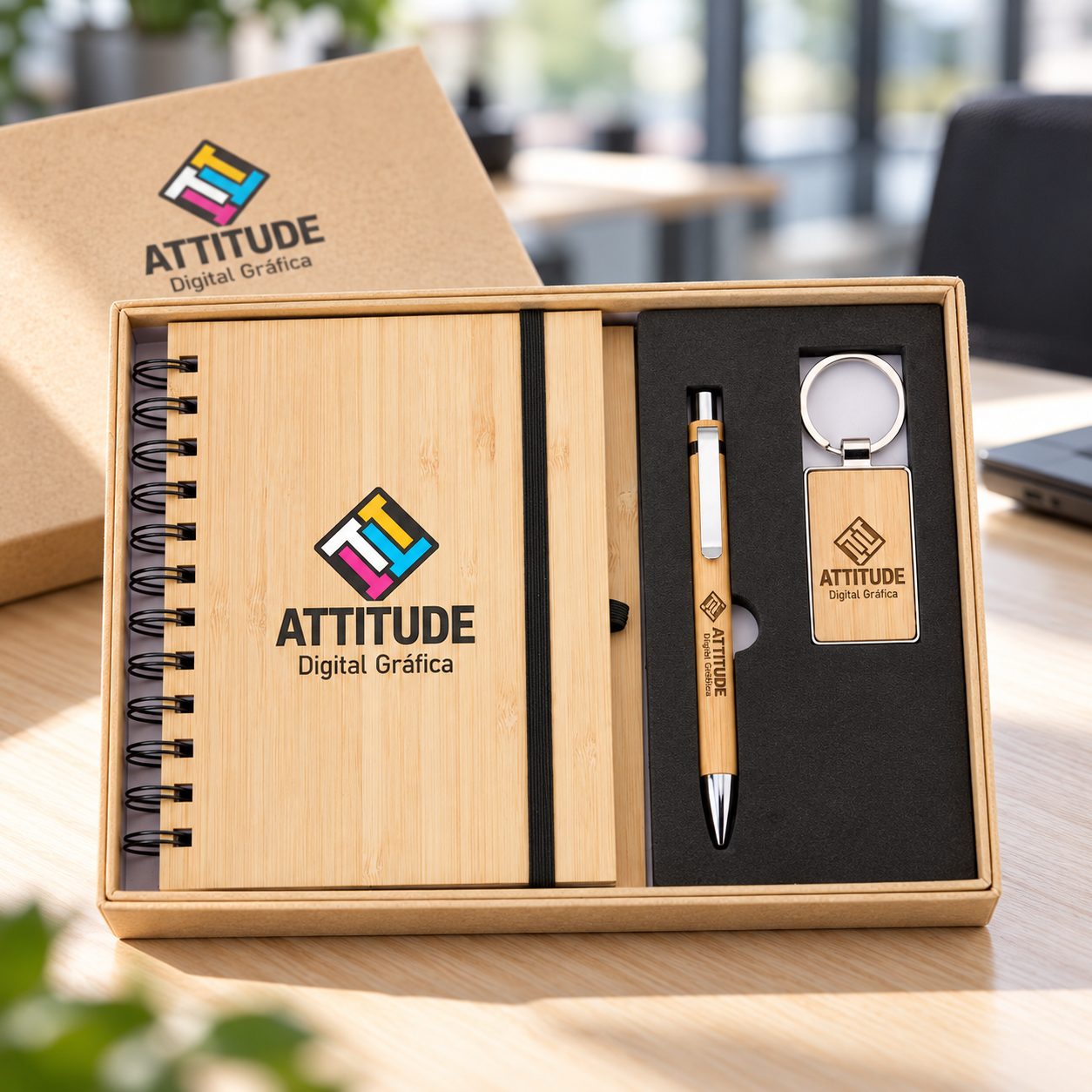 Kit Executivo Ecológico 3 Peças
