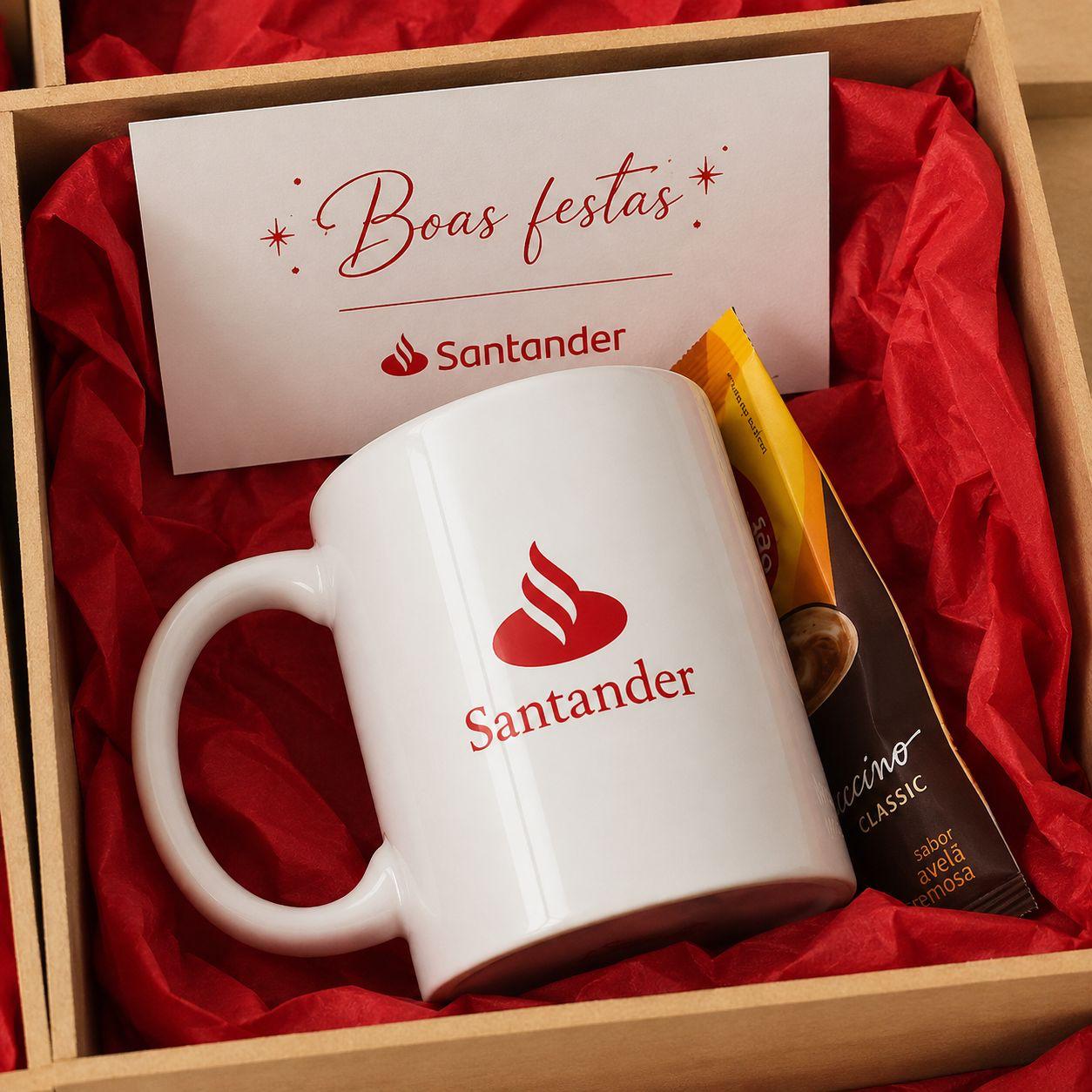 kit Corporativo caneca e capuccino e cartão personalizado (minimo de 10 unidades)
