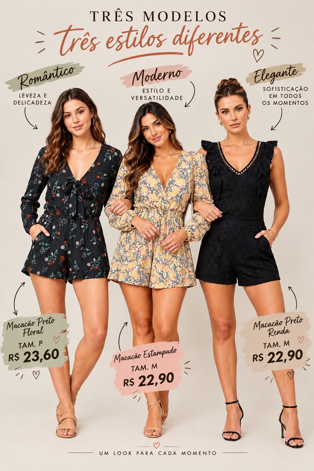 Macacão estampado