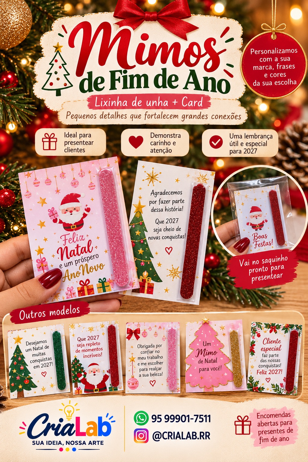 Lixinha de unha + card